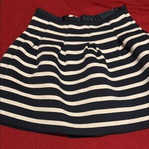 GAP Blue and Cream Bubble Mini Skirt pleated